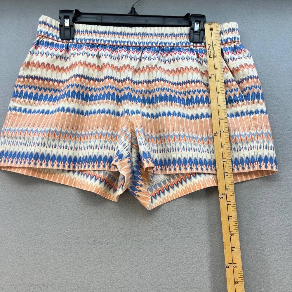 J. Crew Women's Shorts Size 10 Linen Blend Geometric Print Preppy - Picture 4 of 11